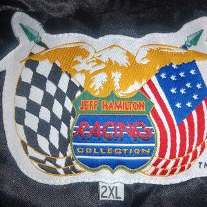 Vtg Jeff Hamilton collection GOODYEAR leather jacket 2XL